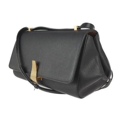 Bottega Veneta Bottega Veneta Angle Shoulder Bag 576143 Calf Leather Black Gold