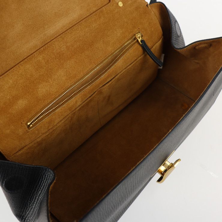 Bottega Veneta Bottega Veneta Angle Shoulder Bag 576143 Calf Leather Black Gold