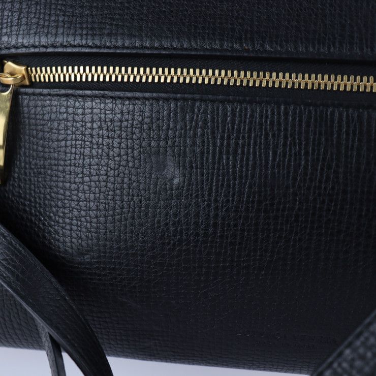 Bottega Veneta Bottega Veneta Angle Shoulder Bag 576143 Calf Leather Black Gold