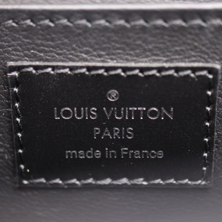Louis Vuitton LV Arc Handbag M55501 Leather Tweed Black Multicolor Silver