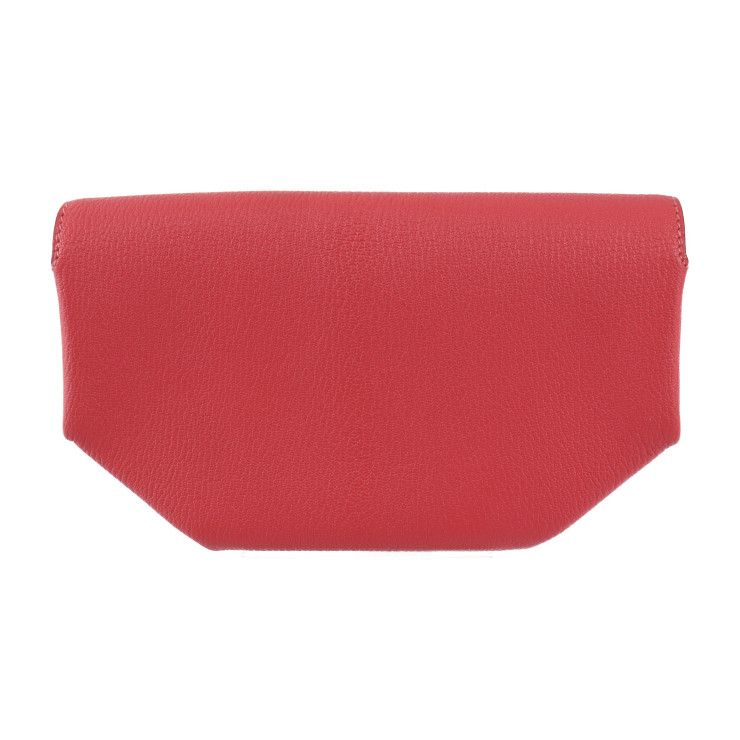 Hermes Opry Clutch Bag - Chevre Rose Lipstick Pink Silver Hardware Second Bag