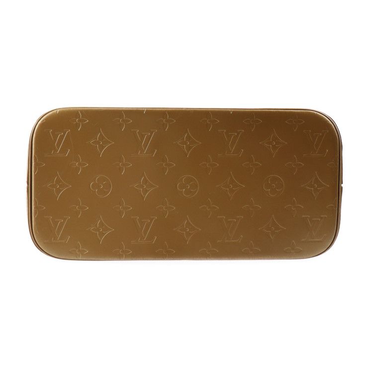 Louis Vuitton Stockton Handbag M55117 Leather Ambre Goldish Silver Hardware