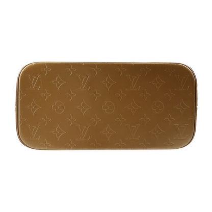 Louis Vuitton Stockton Handbag M55117 Leather Ambre Goldish Silver Hardware