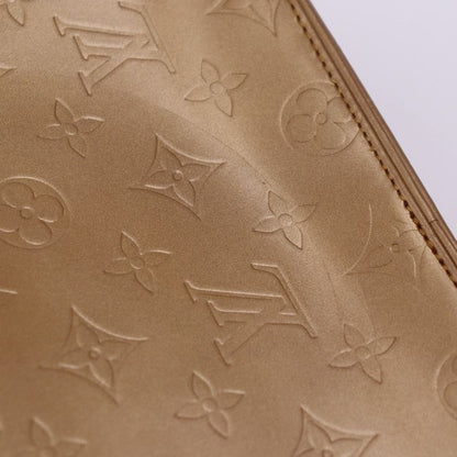 Louis Vuitton Stockton Handbag M55117 Leather Ambre Goldish Silver Hardware