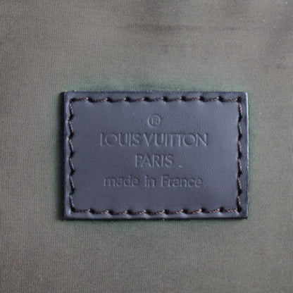 Louis Vuitton Cougar Tote Bag M93085 Canvas Leather Black Brown Silver Hardware
