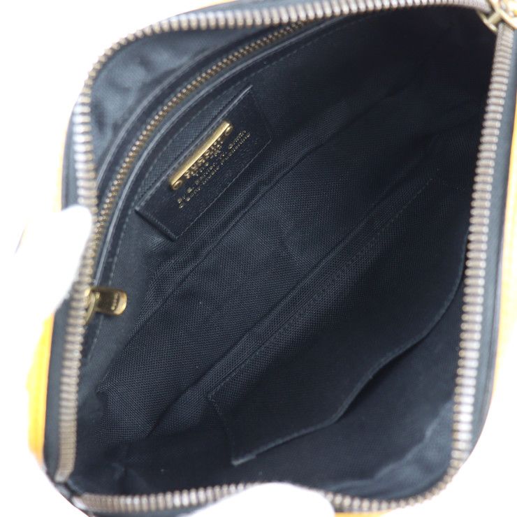Gucci Belt Bag Waist Bag 602695 Leather Yellow Multicolor Gold Hardware SONY