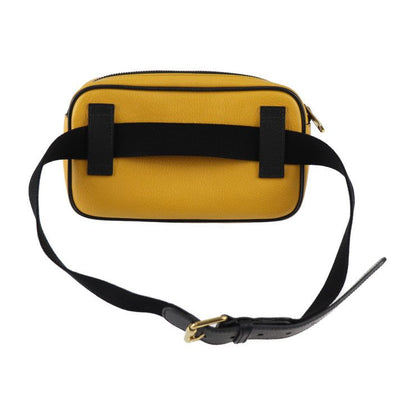 Gucci Belt Bag Waist Bag 602695 Leather Yellow Multicolor Gold Hardware SONY
