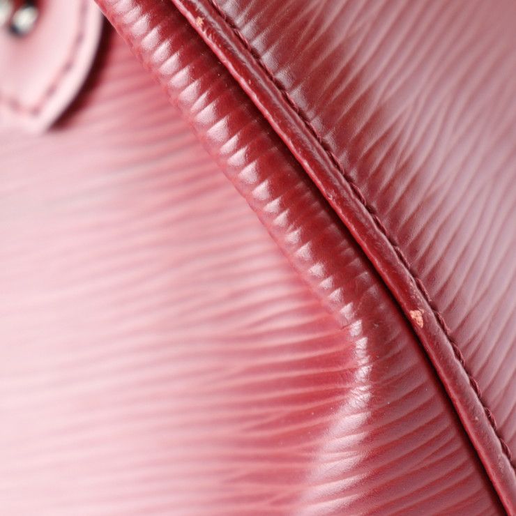 Louis Vuitton Blair MM Handbag M4030e Epi Leather Carmine Reddish Silver