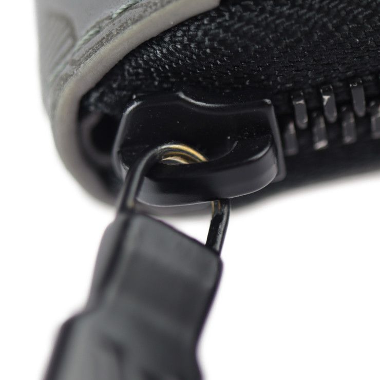 Louis Vuitton Zippy Wallet Vertical Fold Wallet M81384 Leather Gris Grey Black