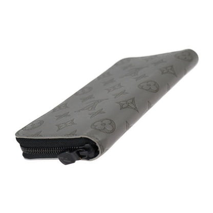 Louis Vuitton Zippy Wallet Vertical Fold Wallet M81384 Leather Gris Grey Black