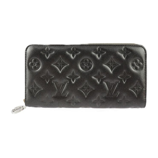 Louis Vuitton Coussin Zippy Wallet Long Wallet M81763 Lambleather Anthracite