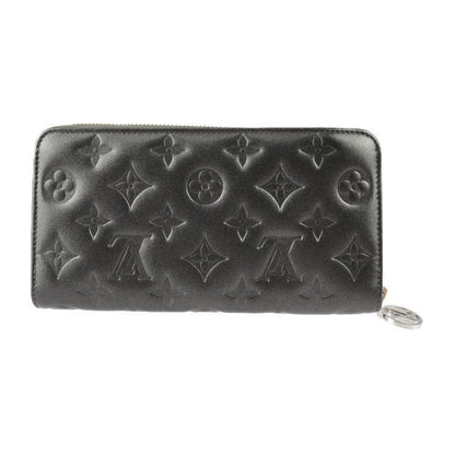 Louis Vuitton Coussin Zippy Wallet Long Wallet M81763 Lambleather Anthracite