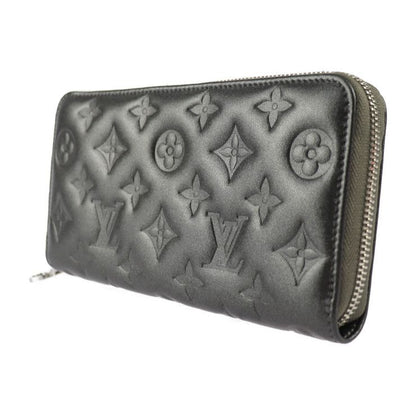Louis Vuitton Coussin Zippy Wallet Long Wallet M81763 Lambleather Anthracite