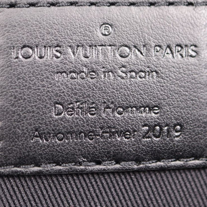 Louis Vuitton Pochette A4 Clutch Bag M30347 Leather Black Rainbow Taiga Rainbow