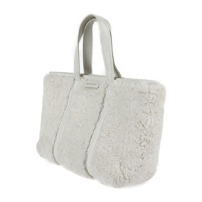 Balenciaga Balbes Small Handbag 671404 Mouton Leather White 2WAY