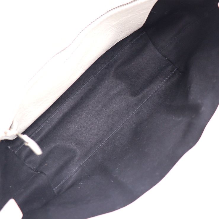 Balenciaga Balbes Small Handbag 671404 Mouton Leather White 2WAY