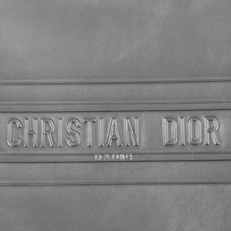 Christian DIOR Clutch Bag 19s5543cgsb Leather Black Bag Gold Hardware Pouch