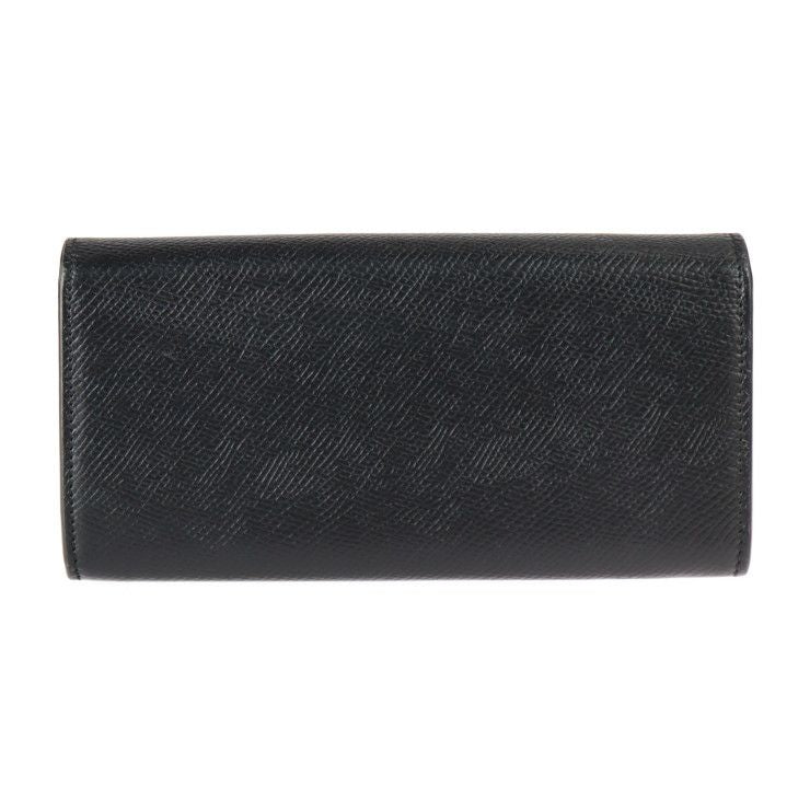 Celine Large Flap Wallet Bifold Wallet 10b563bel Calf Leather Black Gold