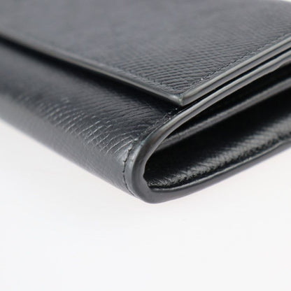 Celine Large Flap Wallet Bifold Wallet 10b563bel Calf Leather Black Gold