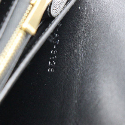 Celine Large Flap Wallet Bifold Wallet 10b563bel Calf Leather Black Gold