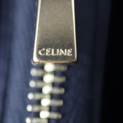 Celine Large Flap Wallet Bifold Wallet 10b563bel Calf Leather Black Gold