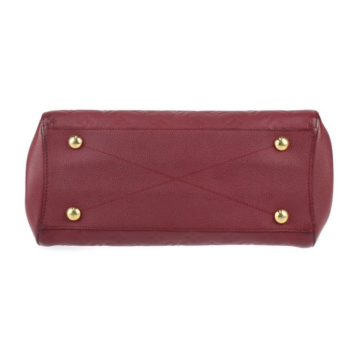 Louis Vuitton Montaigne MM Handbag M41196 Leather Aurore Purple Gold Hardware