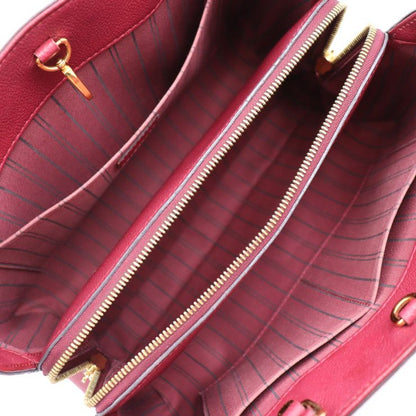 Louis Vuitton Montaigne MM Handbag M41196 Leather Aurore Purple Gold Hardware