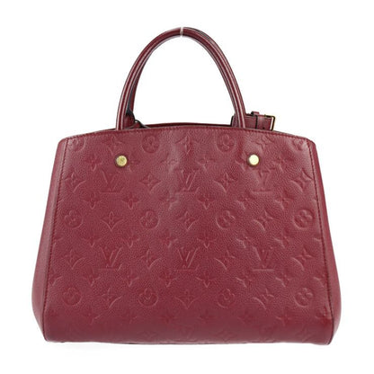 Louis Vuitton Montaigne MM Handbag M41196 Leather Aurore Purple Gold Hardware