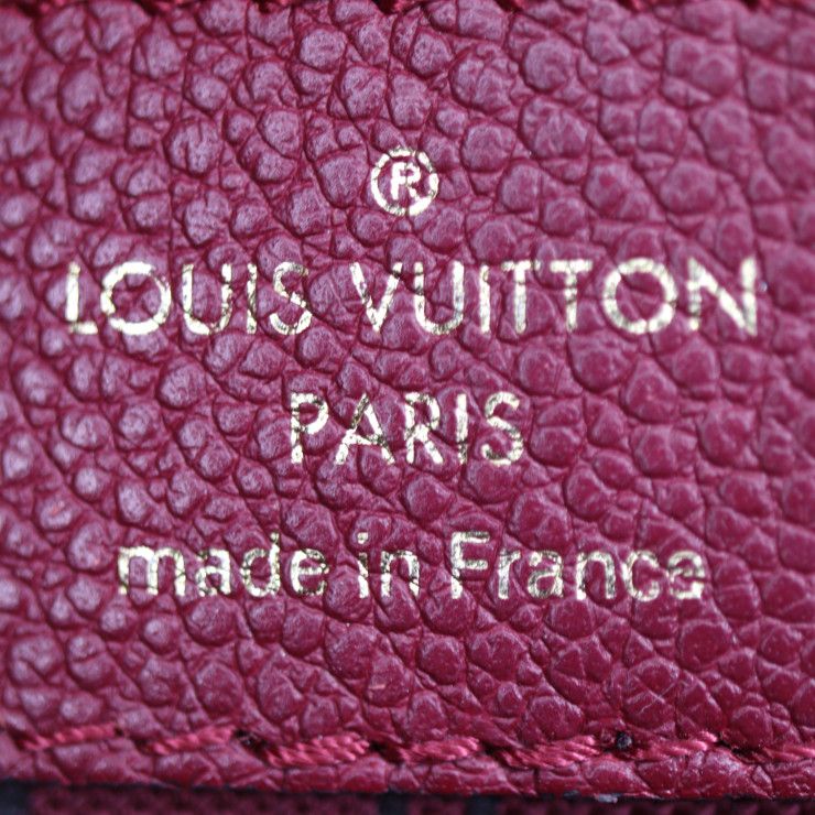Louis Vuitton Montaigne MM Handbag M41196 Leather Aurore Purple Gold Hardware