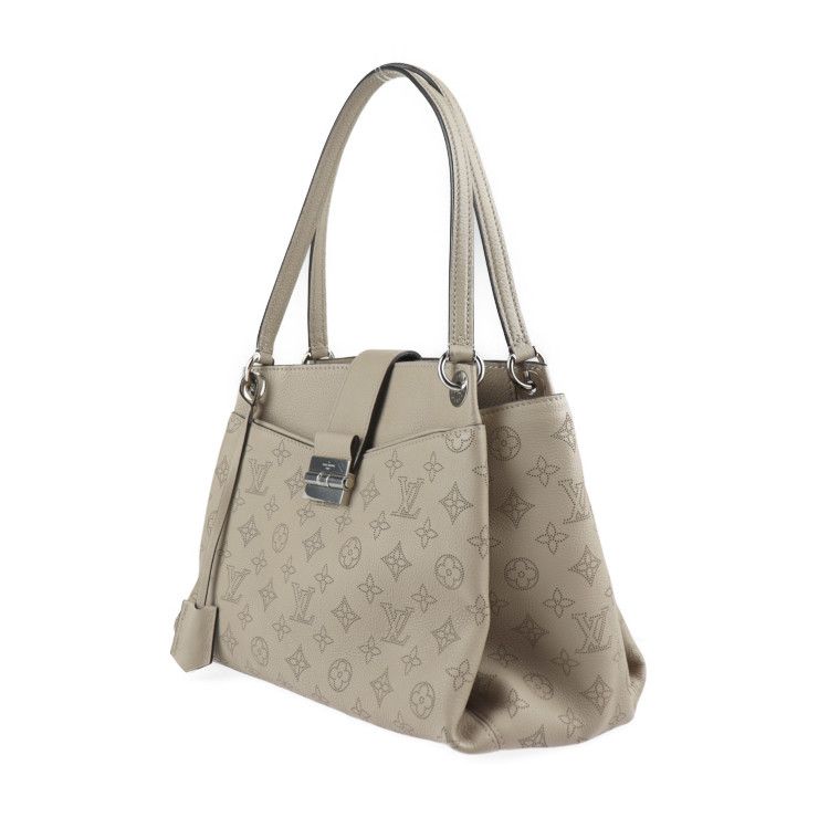 Louis Vuitton Svres Handbag M41791 Leather Galle Beige Silver Hardware