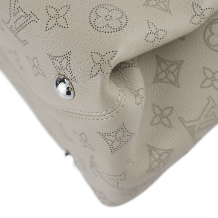 Louis Vuitton Svres Handbag M41791 Leather Galle Beige Silver Hardware