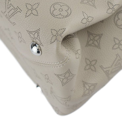 Louis Vuitton Svres Handbag M41791 Leather Galle Beige Silver Hardware