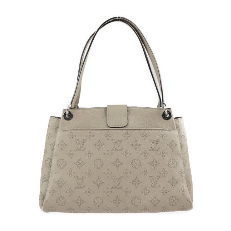 Louis Vuitton Svres Handbag M41791 Leather Galle Beige Silver Hardware