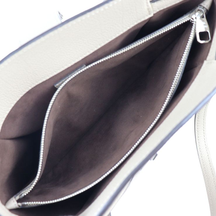 Louis Vuitton Svres Handbag M41791 Leather Galle Beige Silver Hardware