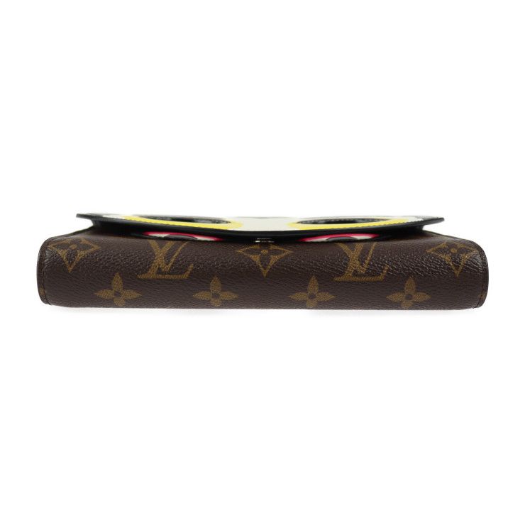 Louis Vuitton Portefeuille Chain Shoulder Bag M67256 PVC Leather Brown Multicolo