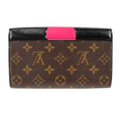 Louis Vuitton Portefeuille Chain Shoulder Bag M67256 PVC Leather Brown Multicolo