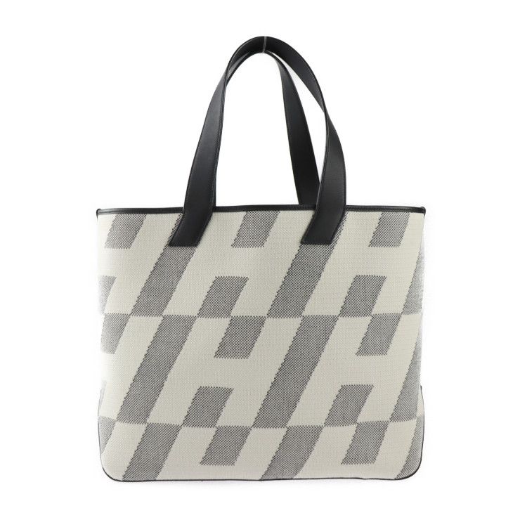 Hermes H Ambier GM Tote Bag - Toile Ashe Vosluft Ecru Black Handbag Stamped Z