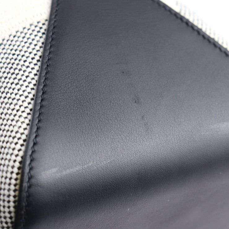 Hermes H Ambier GM Tote Bag - Toile Ashe Vosluft Ecru Black Handbag Stamped Z