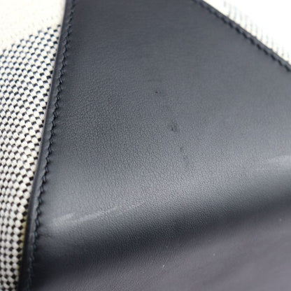 Hermes H Ambier GM Tote Bag - Toile Ashe Vosluft Ecru Black Handbag Stamped Z