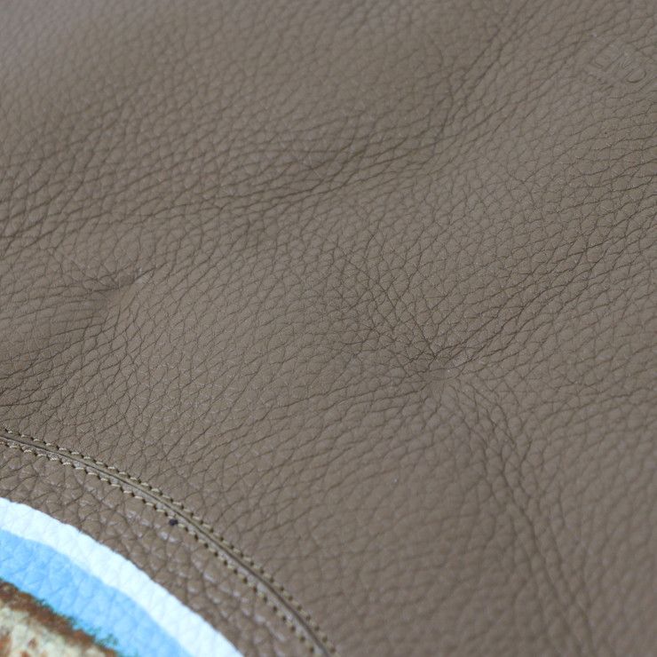 Fendi Tote Bag 7va426 Leather Brown Printed Shopper Shoulder Tote Coffee Cup