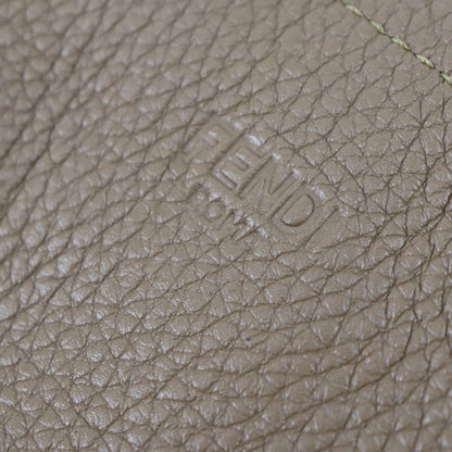 Fendi Tote Bag 7va426 Leather Brown Printed Shopper Shoulder Tote Coffee Cup