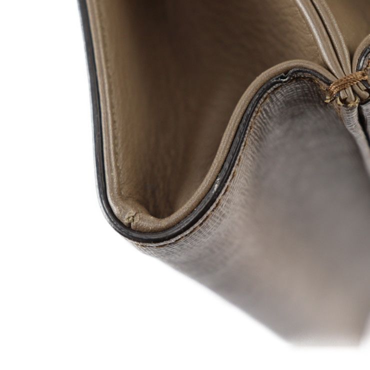 Fendi Demi Jules Piccola Handbag 8bt245 Leather Brownish Gold Hardware 2WAY