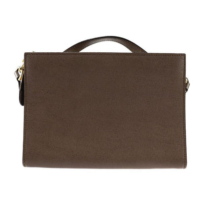 Fendi Demi Jules Piccola Handbag 8bt245 Leather Brownish Gold Hardware 2WAY