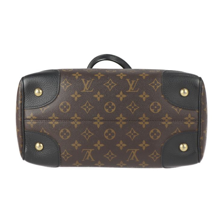 Louis Vuitton Retiro Handbag M50058 PVC Leather Brown Black Gold Hardware