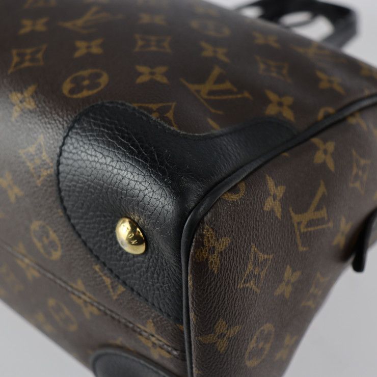 Louis Vuitton Retiro Handbag M50058 PVC Leather Brown Black Gold Hardware