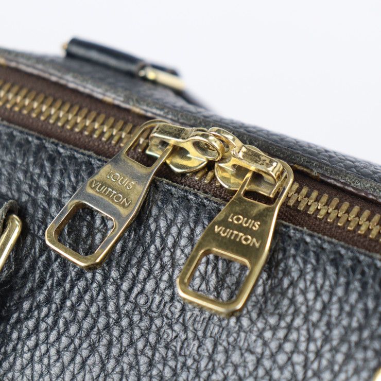 Louis Vuitton Retiro Handbag M50058 PVC Leather Brown Black Gold Hardware