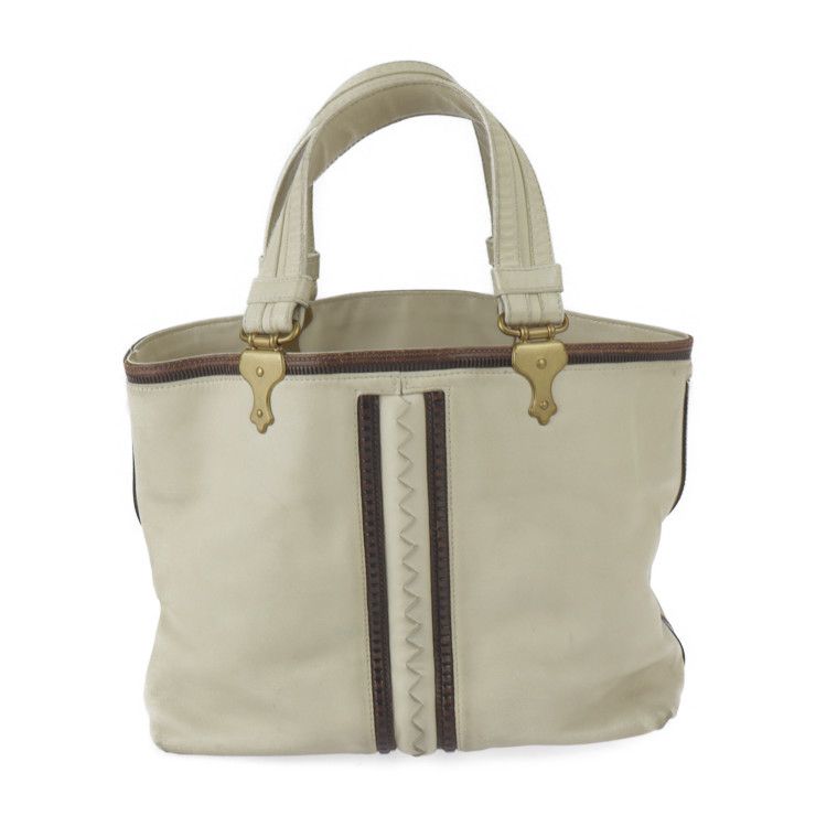 Bottega Veneta Bottega Veneta Handbag 162208 Leather Light Beige Gold Hardware