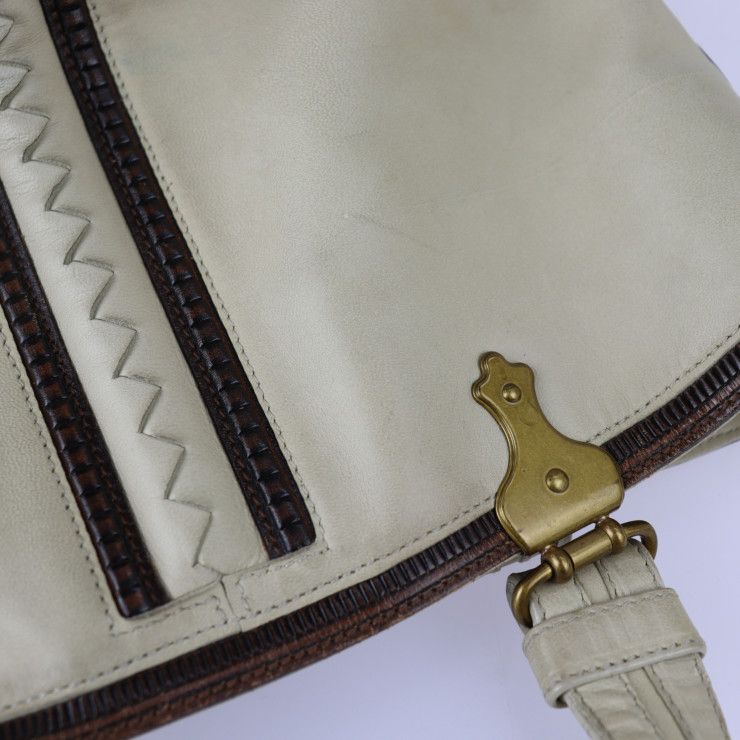 Bottega Veneta Bottega Veneta Handbag 162208 Leather Light Beige Gold Hardware