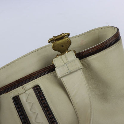 Bottega Veneta Bottega Veneta Handbag 162208 Leather Light Beige Gold Hardware