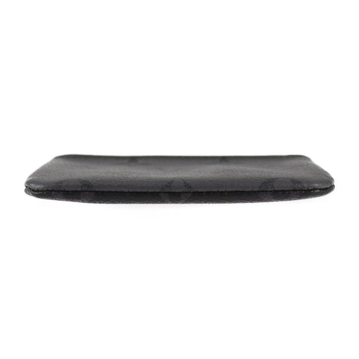 Louis Vuitton Pochette Cles Coin Case M80905 PVC Leather Black Gray Silver